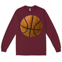 Burgundy basketball ball Long Sleeve Tee - JahusDesignShop