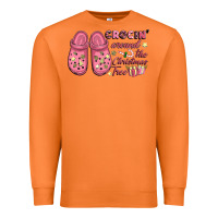 Carrot Pink Christmas crocin' around the Christmas tree Premium Sweatshirt - NancyCooperArtShop