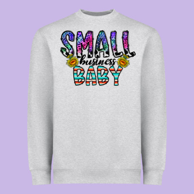Small Business Baby Heavyweight Sweatshirt Designed By Cowhidedigitalart