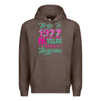Coffee made in 1977, 45 years of being awesome Premium Hoodie - Jasminsmagicworld