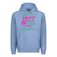 Colony Blue made in 1977, 45 years of being awesome Premium Hoodie - Jasminsmagicworld