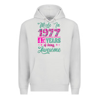 Dove Grey made in 1977, 45 years of being awesome Premium Hoodie - Jasminsmagicworld