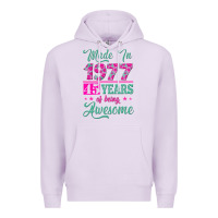 Lilac made in 1977, 45 years of being awesome Premium Hoodie - Jasminsmagicworld