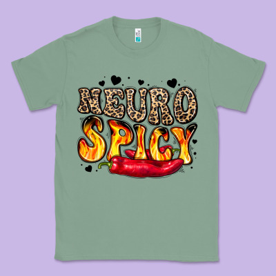 Neuro Spicy Neurodivergence Classic Tee Designed By Lillyallendesigns