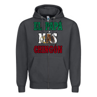 Smoke El Papa Mas Chingon Mexican Flag Zipper Hoodie - Jasminsmagicworld