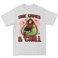 Dove Grey true crimes & chill Premium Tee - MaliasSmallBusiness