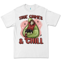 White true crimes & chill Premium Tee - MaliasSmallBusiness
