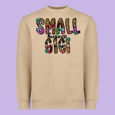 Small Business Gİgi Heavyweight Sweatshirt Designed By Cowhidedigitalart