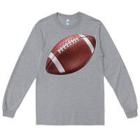 Heather Grey football ball Long Sleeve Tee - JahusDesignShop