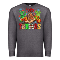 Charcoal Heather Merry Texmas Premium Sweatshirt - MaliasSmallBusiness