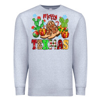 Heather Grey Merry Texmas Premium Sweatshirt - MaliasSmallBusiness