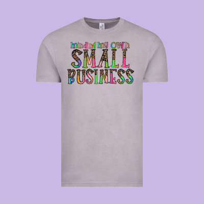 Minding My Own Small Bussiness Vintage Tee Designed By Cowhidedigitalart
