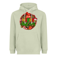 Matcha merry leopard merry christmas Heavyweight Hoodie - MaliasSmallBusiness