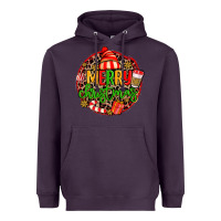 Plum merry leopard merry christmas Heavyweight Hoodie - MaliasSmallBusiness