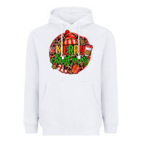 White merry leopard merry christmas Heavyweight Hoodie - MaliasSmallBusiness