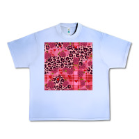 Grape Ice valentines day roses leopard seamless pattern Urban Heavy Tee - JahusDesignShop