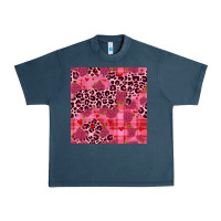 Midnight Navy valentines day roses leopard seamless pattern Urban Heavy Tee - JahusDesignShop