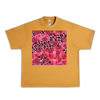 Valentines Day Roses Leopard Seamless Pattern Urban Heavy Tee | Teevron
