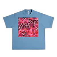 Pebble Blue valentines day roses leopard seamless pattern Urban Heavy Tee - JahusDesignShop