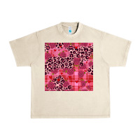 Sandshell valentines day roses leopard seamless pattern Urban Heavy Tee - JahusDesignShop