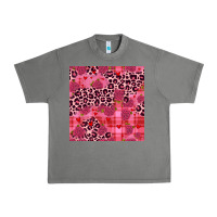 Tornado valentines day roses leopard seamless pattern Urban Heavy Tee - JahusDesignShop