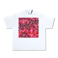White valentines day roses leopard seamless pattern Urban Heavy Tee - JahusDesignShop