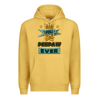 Antique Gold world's best peepaw ever Premium Hoodie - Jasminsmagicworld