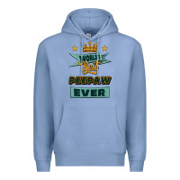 Colony Blue world's best peepaw ever Premium Hoodie - Jasminsmagicworld