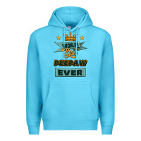 Ocean Blue world's best peepaw ever Premium Hoodie - Jasminsmagicworld
