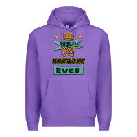 Purple world's best peepaw ever Premium Hoodie - Jasminsmagicworld