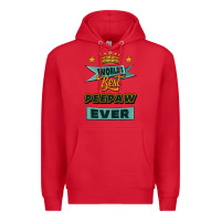 Red world's best peepaw ever Premium Hoodie - Jasminsmagicworld