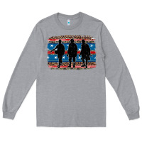 Heather Grey armed forces day soldier Long Sleeve Tee - Artiststas