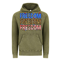Vintage Olive Freedom freedom freedom Vintage Hoodie - Neo Western