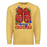 Antique Gold Merry crocmas Premium Sweatshirt - NancyCooperArtShop