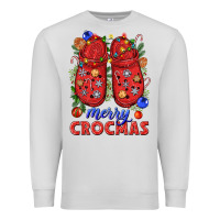 Dove Grey Merry crocmas Premium Sweatshirt - NancyCooperArtShop