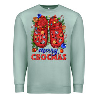 Seafoam Merry crocmas Premium Sweatshirt - NancyCooperArtShop