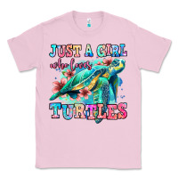 Bubblegum Pink just a girl who loves turtles Classic Tee - Jasminsmagicworld