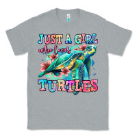 Heather Grey just a girl who loves turtles Classic Tee - Jasminsmagicworld