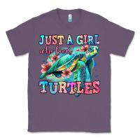 Lavender just a girl who loves turtles Classic Tee - Jasminsmagicworld