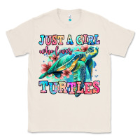Natural just a girl who loves turtles Classic Tee - Jasminsmagicworld