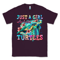 Plum just a girl who loves turtles Classic Tee - Jasminsmagicworld