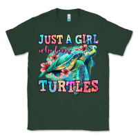 Sports Green just a girl who loves turtles Classic Tee - Jasminsmagicworld