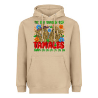 Mushroom tis the season for tamales tama la la la la la la Heavyweight Hoodie - MaliasSmallBusiness