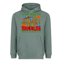 Sage tis the season for tamales tama la la la la la la Heavyweight Hoodie - MaliasSmallBusiness