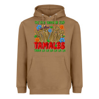 Toasted Coconut tis the season for tamales tama la la la la la la Heavyweight Hoodie - MaliasSmallBusiness