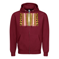 Burgundy XOXO Brushstrokes Valentines Day Zipper Hoodie - Jasminsmagicworld