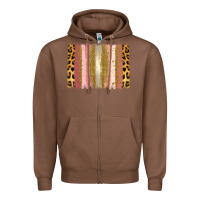 Chestnut XOXO Brushstrokes Valentines Day Zipper Hoodie - Jasminsmagicworld