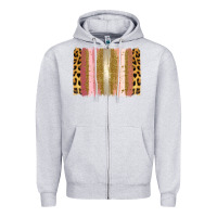 Heather Grey XOXO Brushstrokes Valentines Day Zipper Hoodie - Jasminsmagicworld