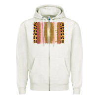 Oatmeal Heather XOXO Brushstrokes Valentines Day Zipper Hoodie - Jasminsmagicworld