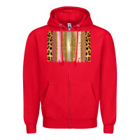 Red XOXO Brushstrokes Valentines Day Zipper Hoodie - Jasminsmagicworld